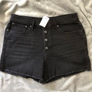 Jcrew black jean shorts